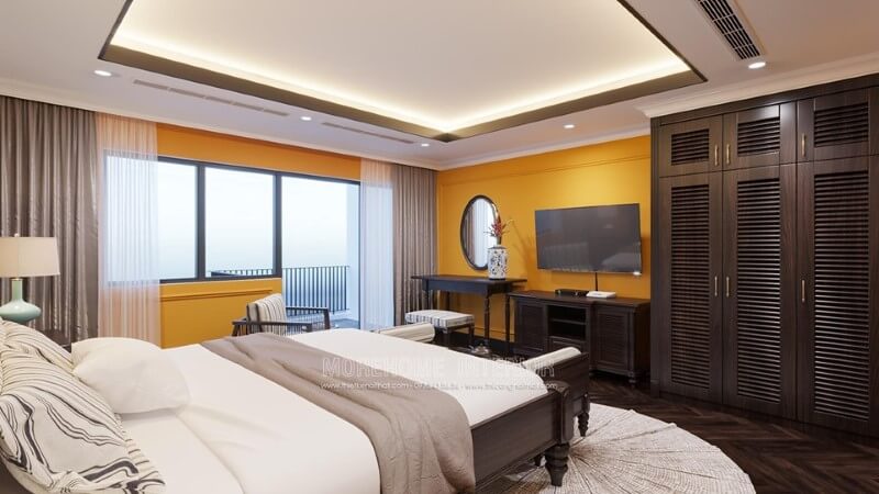 Kệ tivi gỗ tự nhiên phong cách á đông cuốn hút và ấn tượng Mẫu nội thất biệt thự đẹp