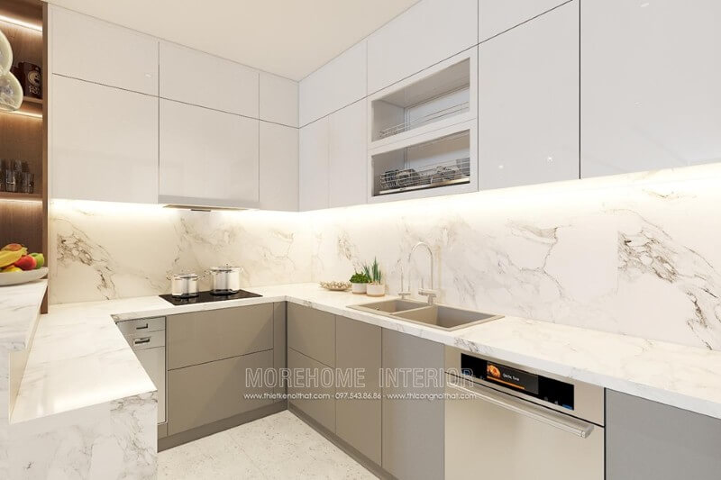 Trang trí nội thất phòng bếp tiện nghi, hiện đại Thiết kế nội thất phòng bếp