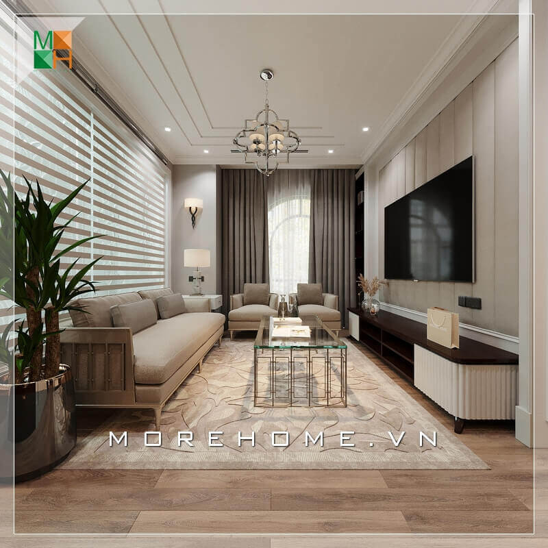 Thiết kế phòng khách nhà phố