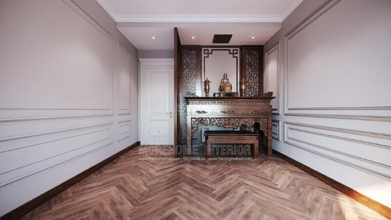 Thiết kế phòng thờ biệt thự
