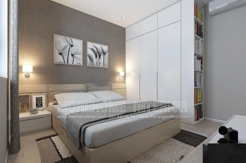 Gợi ý mẫu giường ngủ chung cư phong cách hiện đại, trẻ trung
