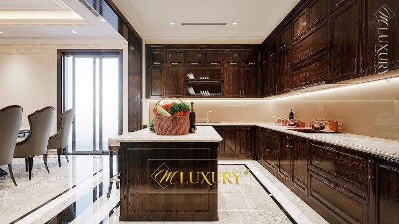 Không gian biệt thự sẽ trở nên đẹp hơn với mẫu đá nhân tạo màu trắng.